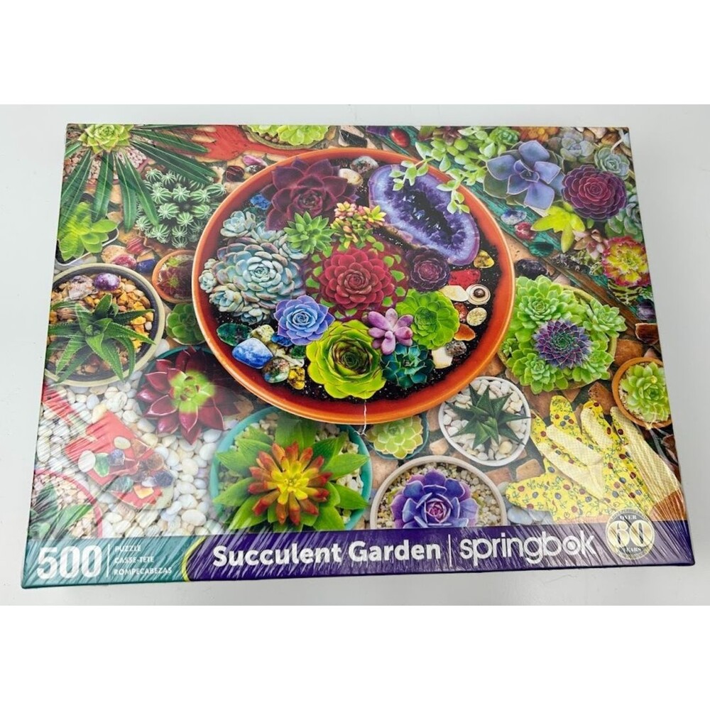 Succulent Garden 500 Piece Jigsaw Puzzle Springbok New